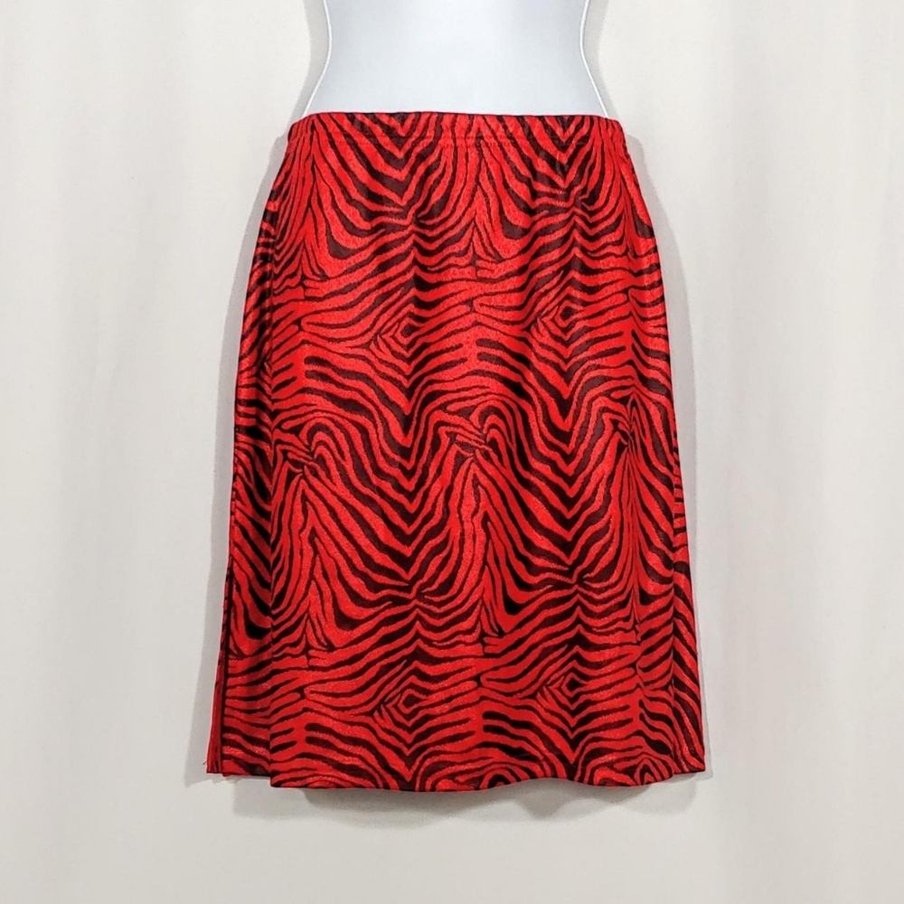 SOLD 90s vintage club goth animal print skirt